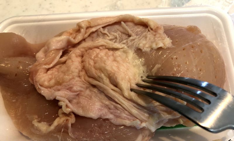 ホットクック　鶏むね肉　低温調理（皮を使う）