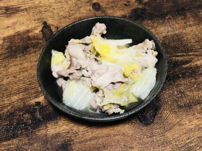 ホットクック　豚こま切れ肉と白菜の煮物