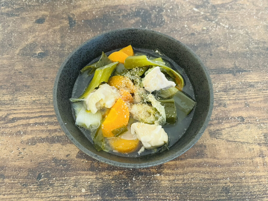 ホットクック「鶏もも白ネギスープ」